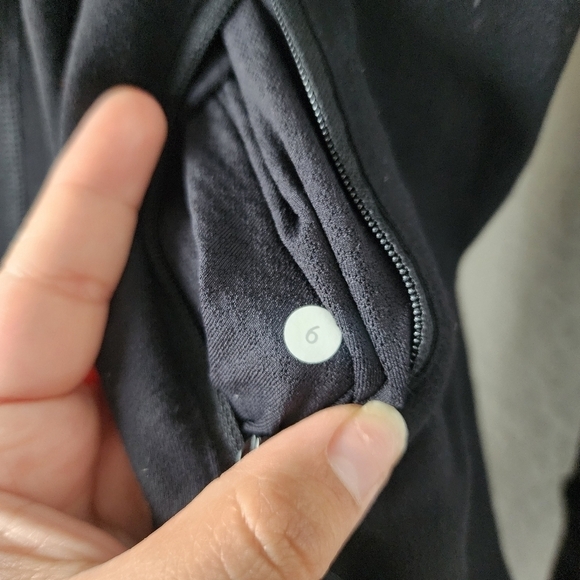 Lululemon In Stride Black Longline Cowl Neck Zip Jacket Luon Casual Yoga Gym 6 - Picture 13 of 14